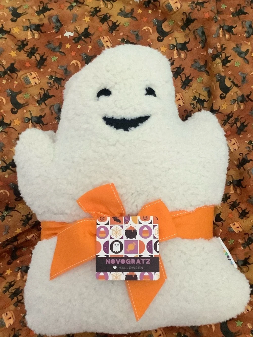 TWO Halloween Ghost pillows NWT SOFT AND CUDDLY